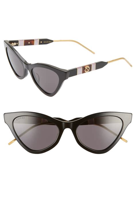 gucci cat eye sunglasses sale|gucci 55mm cat eye sunglasses.